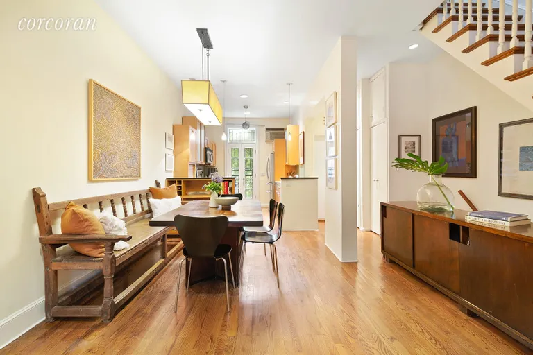 New York City Real Estate | View 607 President Street | Large dining area ideal for entertaining | View 2