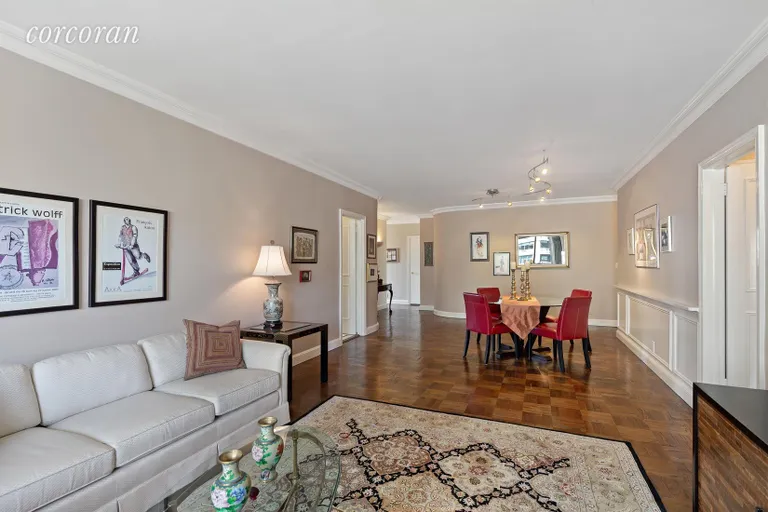 New York City Real Estate | View 300 East 74th Street, 10G | Dining Room/Living Room | View 2