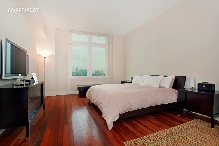New York City Real Estate | View 416 Washington Street, 11B | Over-Sized Master Bedroom with Direct River Views | View 3