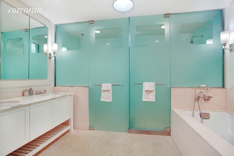 New York City Real Estate | View 416 Washington Street, 11B | Luxurious Master Bathroom  | View 4