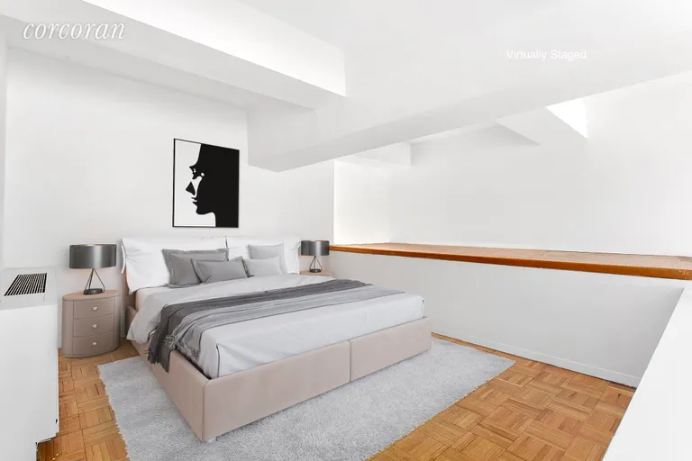 New York City Real Estate | View 310 East 46th Street, 5G | Loft Bedroom, virtually staged | View 2