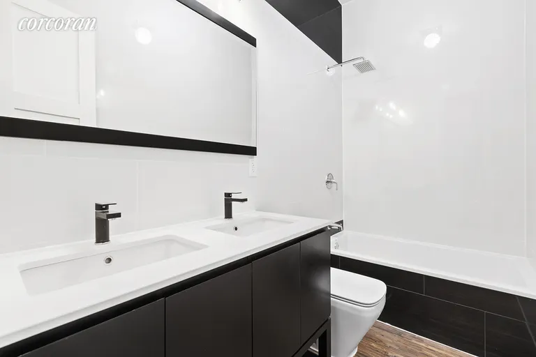 New York City Real Estate | View 20 Revere Place | Modern bathroom with double vanities! | View 8
