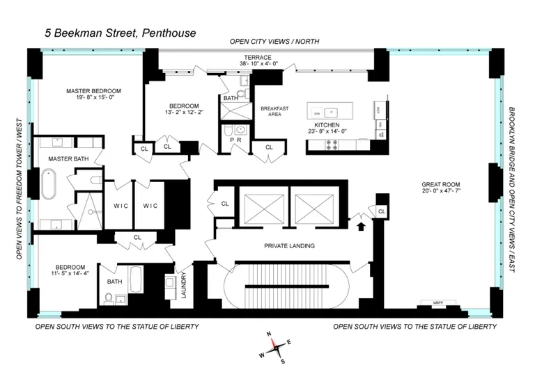 5 Beekman Street, PH50 | floorplan | View 9