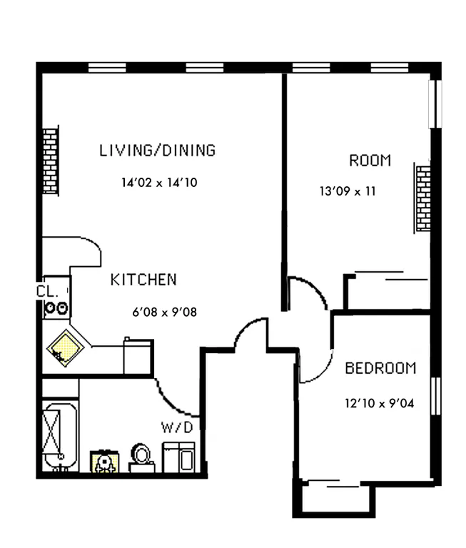 2 Lincoln Place, 3F | floorplan | View 8