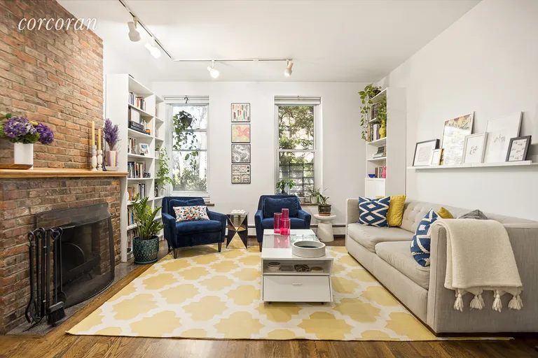 New York City Real Estate | View 426 13th Street, 2D | Wood Burning Fireplace! | View 2