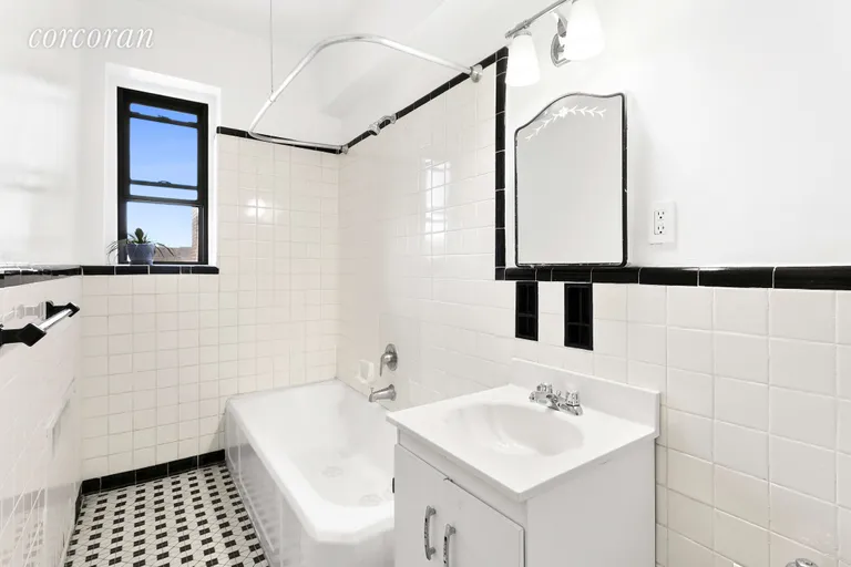 New York City Real Estate | View 135 Hawthorne Street, 6G | Huge Art Deco Bathroom w/Linen Closet | View 3