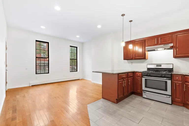 New York City Real Estate | View 1342 Gates Avenue, 1 | Large living/dining/kitchen area! | View 4