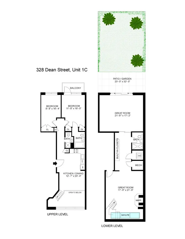 328 Dean Street, 1C | floorplan | View 11
