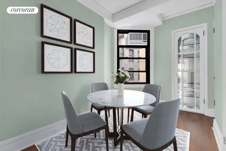 New York City Real Estate | View 12 East 97th Street, 3B | Dining Area - Virtually Staged | View 3