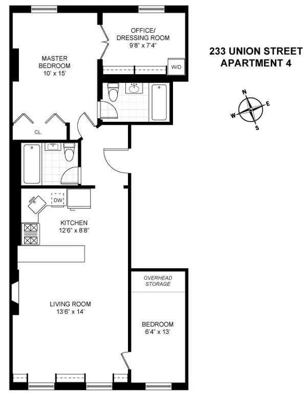233 Union Street, 4 | floorplan | View 5