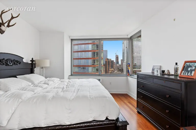 New York City Real Estate | View 30 West Street, 30B | Corner Master Bedroom | View 3