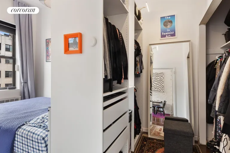 New York City Real Estate | View 322 East 14th Street, 2F | Bedroom and Dressing Area | View 3