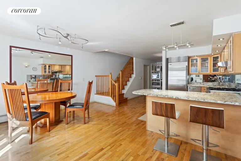 New York City Real Estate | View 43 West 127th Street | Kitchen and dining area | View 2