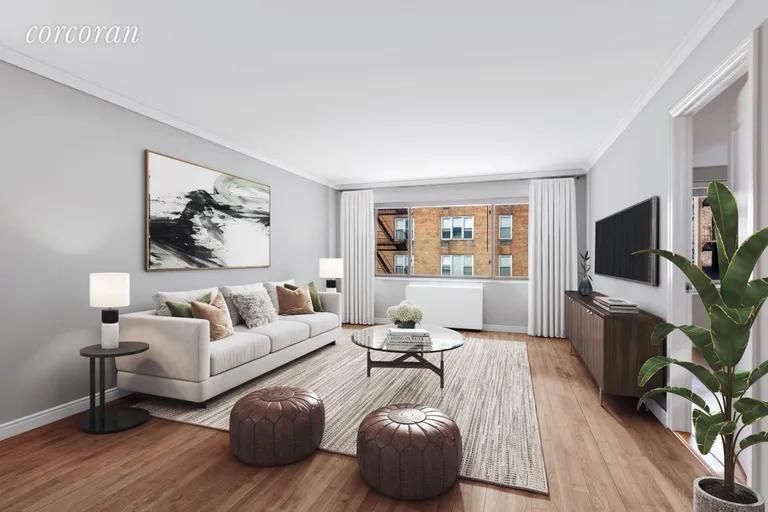 New York City Real Estate | View 3800 Blackstone Avenue, 4S | Living Room | View 2