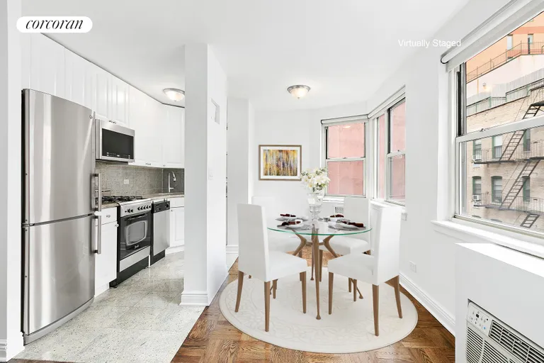 New York City Real Estate | View 233 East 69th Street, 6E | Dining Area and Kitchen | View 2