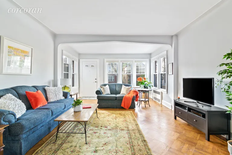 New York City Real Estate | View 41 76th Street | South-Facing Living Room | View 2