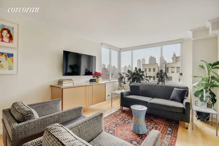 New York City Real Estate | View 350 West 50th Street, 18G | 1 Bed, 1 Bath | View 1