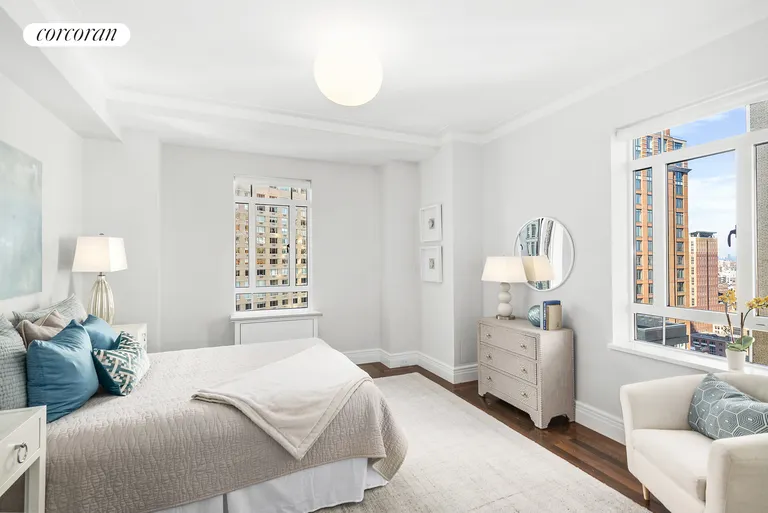 New York City Real Estate | View 25 Central Park West, 26K | Corner Bedroom | View 7