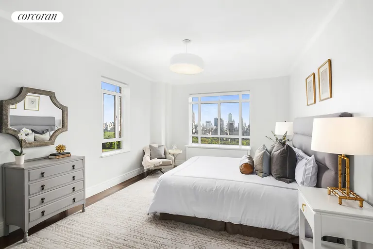 New York City Real Estate | View 25 Central Park West, 26K | Corner Master Bedroom | View 4