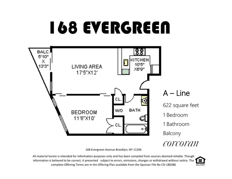 168 Evergreen Avenue, 3A | floorplan | View 6