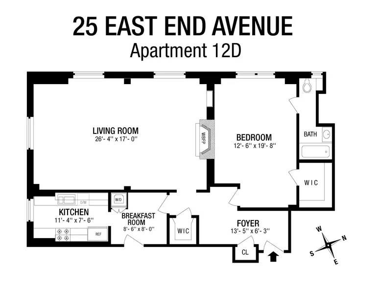 25 East End Avenue, 12D | floorplan | View 7