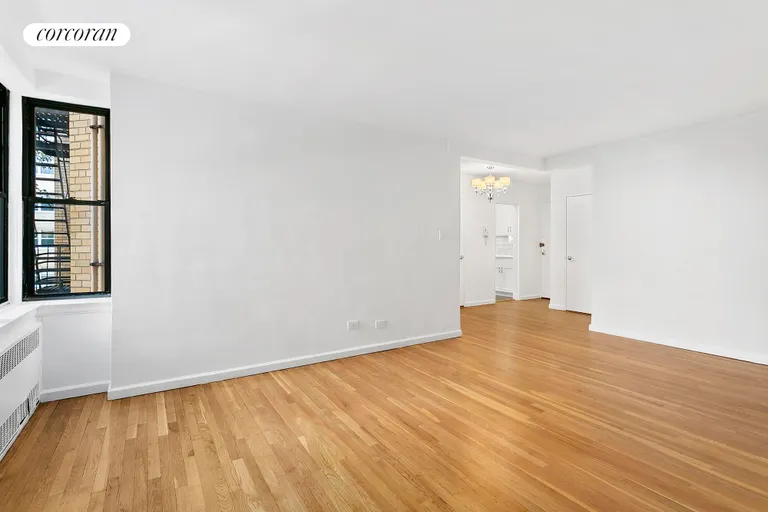 New York City Real Estate | View 30 East 9th Street, 3II | Living Room - reverse view | View 6