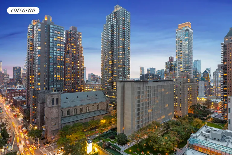 New York City Real Estate | View 44 West 62nd Street, 23DE | Western Skyline Views | View 9