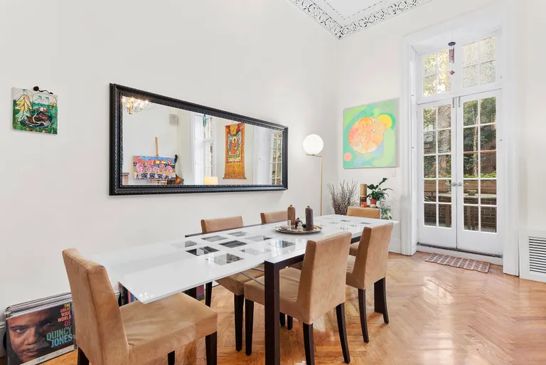 New York City Real Estate | View 137 East 15th Street, 1B | Dining with French Doors to the Terrace | View 2