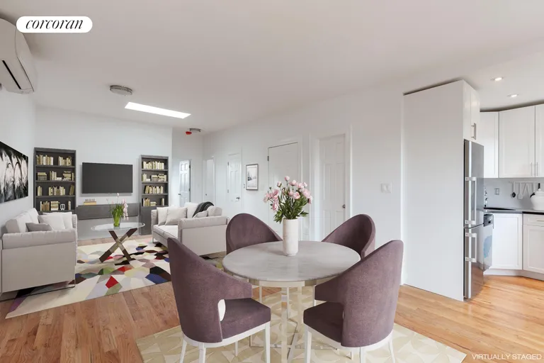 New York City Real Estate | View 115 Cambridge Place | Top Floor Living Room | View 8