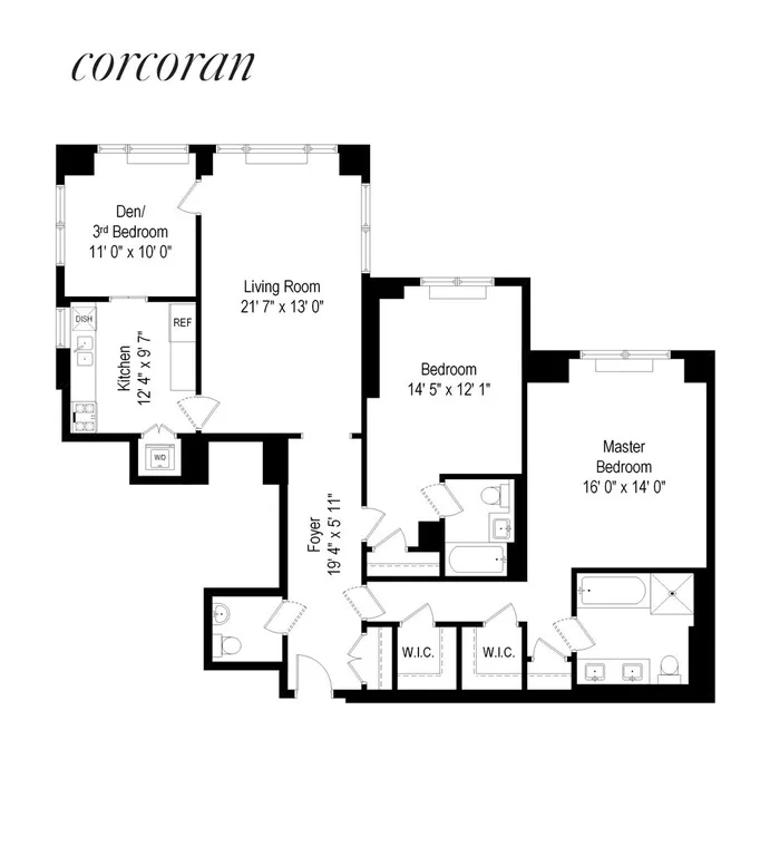 New York City Real Estate | View 401 East 60th Street, 11D | Floor Plan | View 8