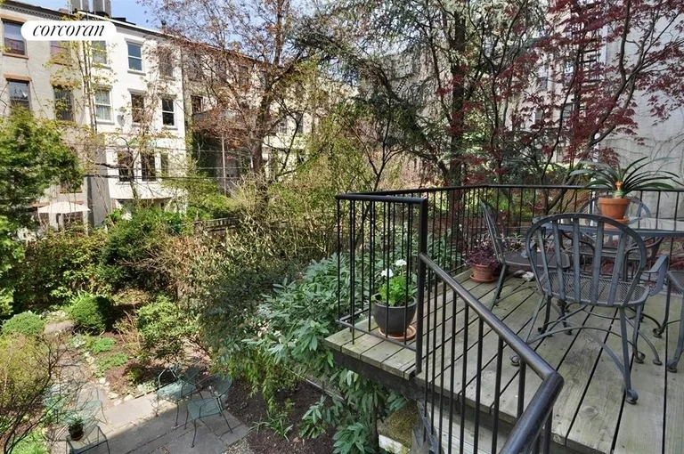 New York City Real Estate | View 145 Berkeley Place | Deck and Landscaped Gardens  | View 4