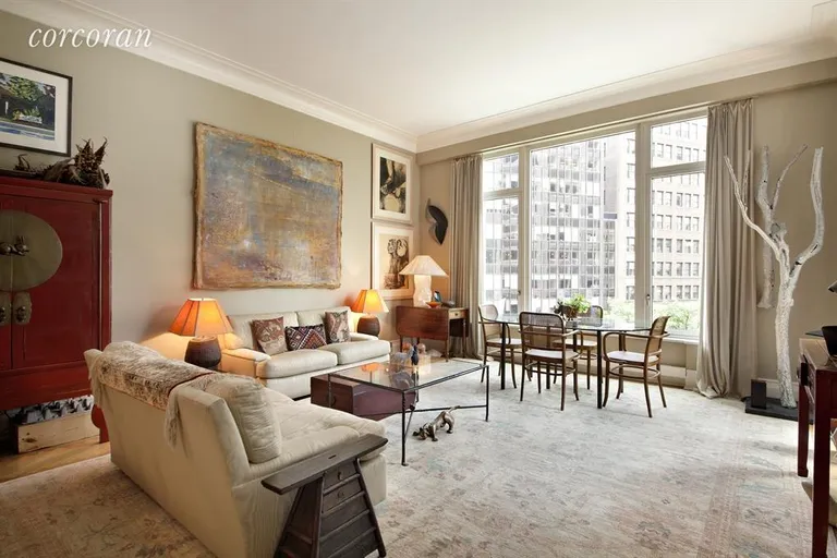 New York City Real Estate | View 15 Central Park West, 6J | Living Room | View 6