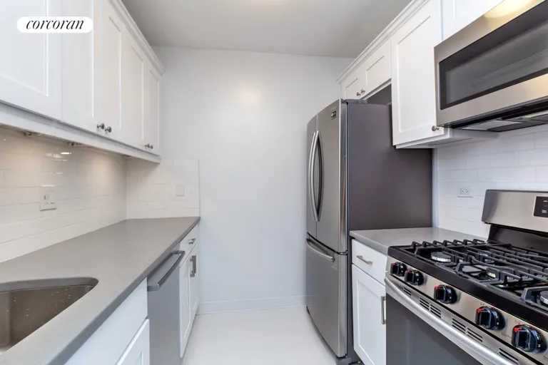 New York City Real Estate | View 2 South End Avenue, 9H | Sleek Renovated Kitchen | View 3