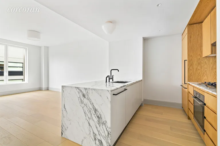 New York City Real Estate | View 308 North 7th Street, 3B | The massive counter fits at least 4 stools | View 2