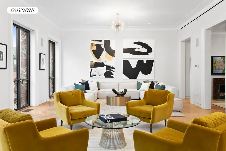New York City Real Estate | View 560 West 24th Street, 7FLR | Centre seating area in great room | View 3