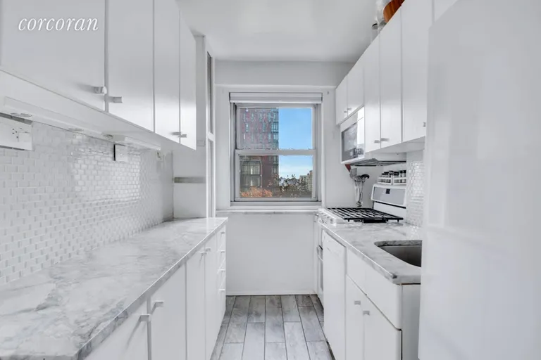 New York City Real Estate | View 195 Adams Street, 8F | Windowed Kitchen | View 3
