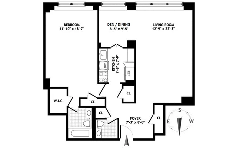 50 Sutton Place South, 11K | floorplan | View 11