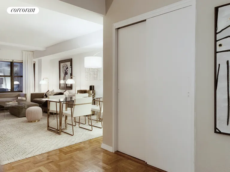 New York City Real Estate | View 140 East 56th Street, 12J | Entry and Closet | View 6