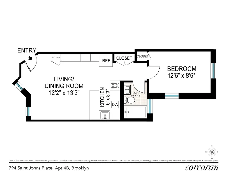 794 Saint Johns Place, 4B | floorplan | View 6