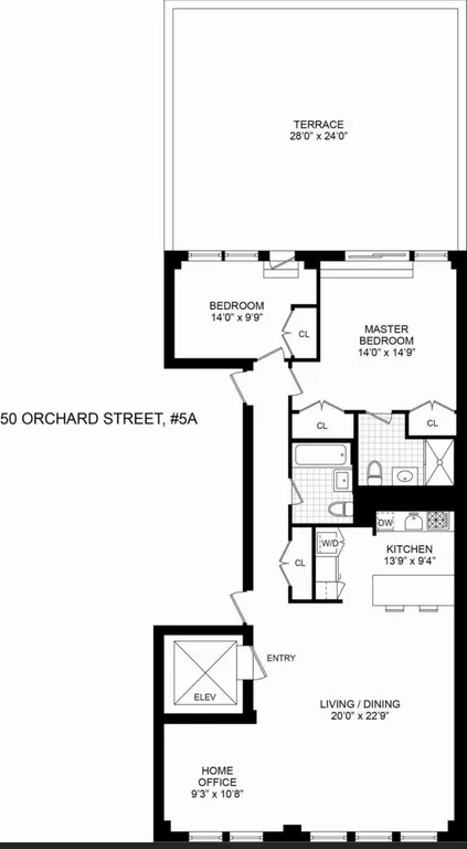 50 Orchard Street, 5A | floorplan | View 11