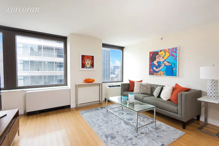 New York City Real Estate | View 100 West 39th Street, 43B | 1 Bed, 1 Bath | View 1