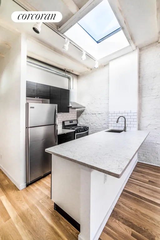 New York City Real Estate | View 1414 Saint Marks Avenue, 3 | Kitchen with skylight | View 5