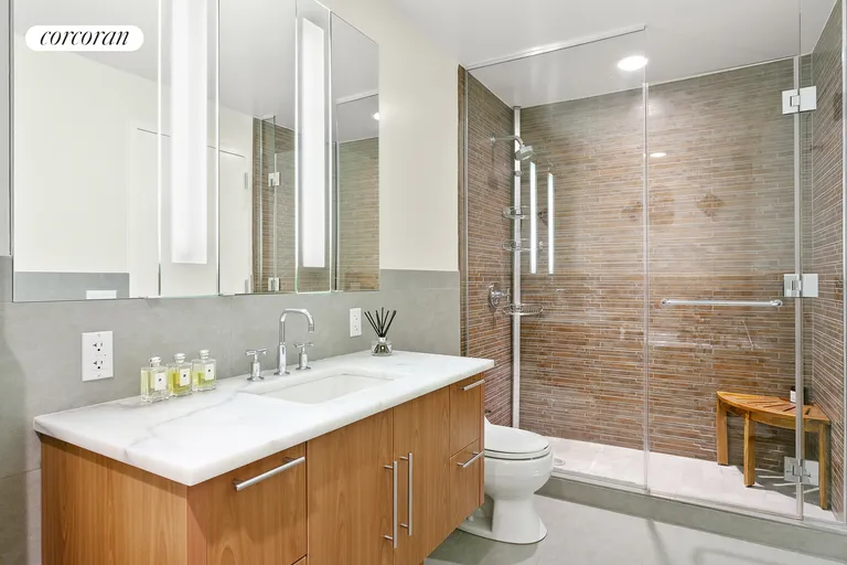 New York City Real Estate | View 306 Gold Street, 38C | Master Bath | View 4