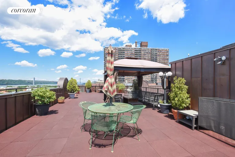 New York City Real Estate | View 604 Riverside Drive, 3D | Enjoy the views from the common rooftop | View 7