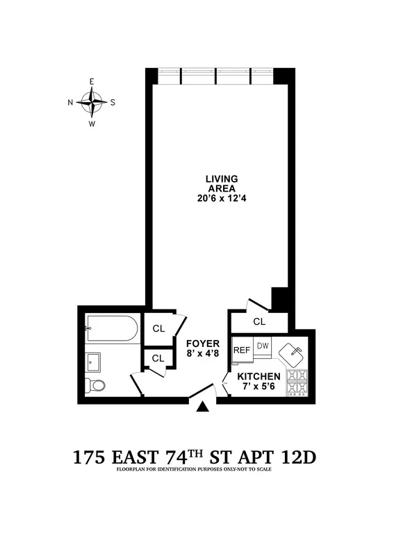 175 East 74th Street, 12D | floorplan | View 6