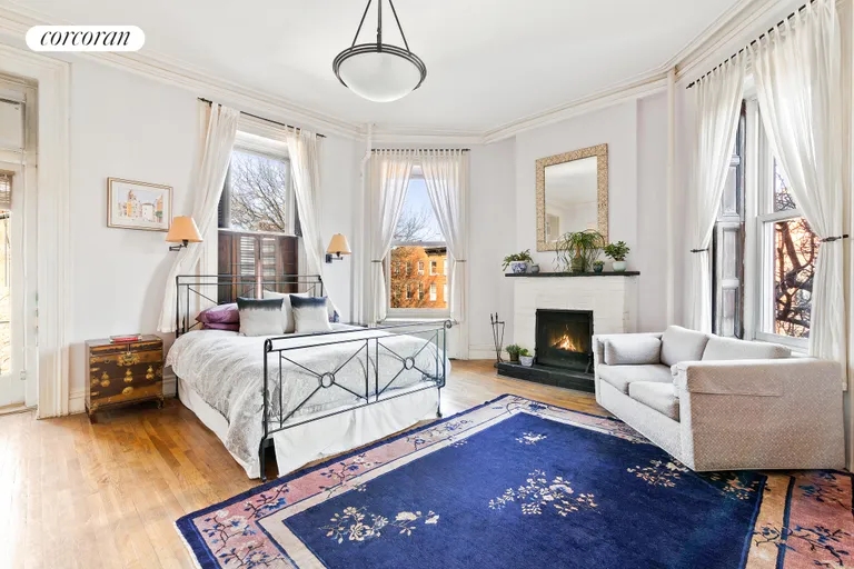 New York City Real Estate | View 374 Clinton Street, 3 | Master bedroom w small terrace | View 6