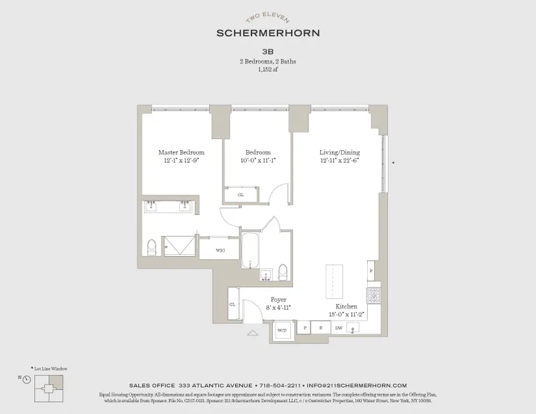 211 Schermerhorn Street, 3B | floorplan | View 1