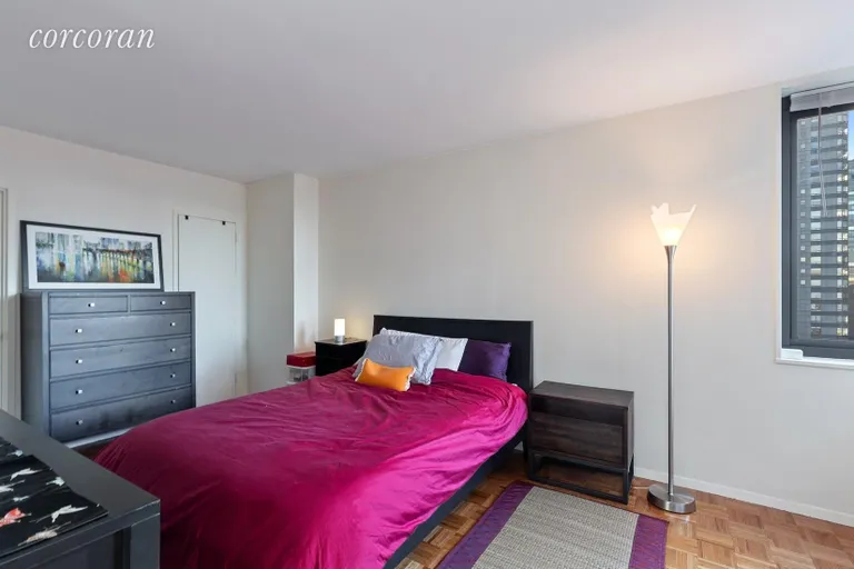 New York City Real Estate | View 347 West 57th Street, 34D | Master bedroom for a King size bed | View 3