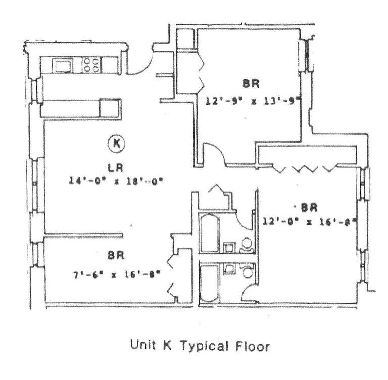 44 Butler Place, 3K | floorplan | View 6
