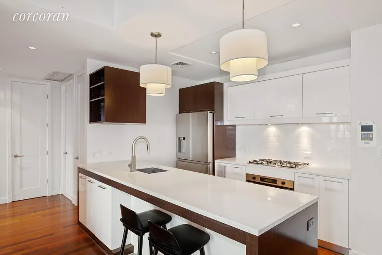 New York City Real Estate | View 125 North 10th Street, S4C | bright, modern, large open kitchen w/breakfast bar | View 3